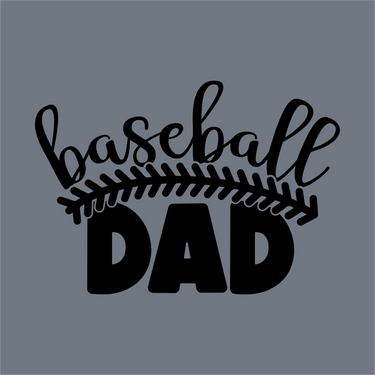 The InkMerge Baseball Dad DTF Transfer – Ready to Press features bold, stylized